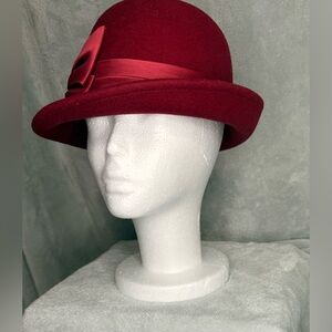 ADORA Chic Burgundy Wool Women's Hat